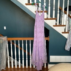 purple prom dress, never worn, size 4